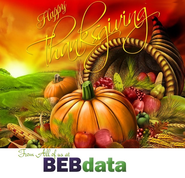 BEBdata Thanksgiving 2016