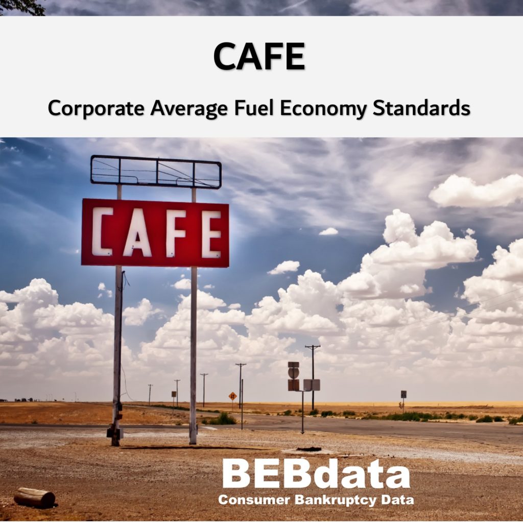 2025 CAFE Standards BEBdata